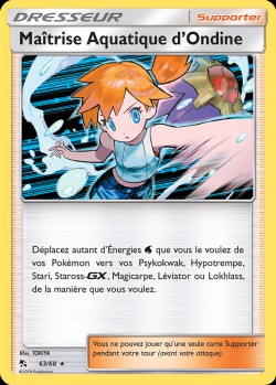 Carte Pokémon: Maîtrise Aquatique d'Ondine