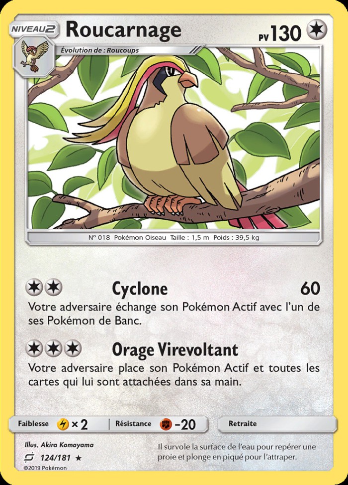 Carte Pokémon: Roucarnage