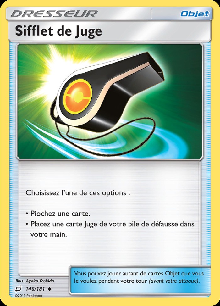 Carte Pokémon: Sifflet de Juge