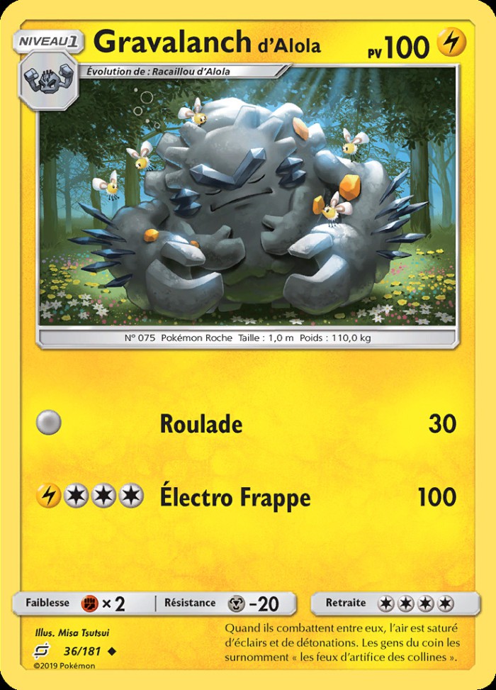 Carte Pokémon: Gravalanch d'Alola