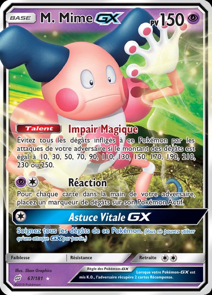 Carte Pokémon: M. Mime GX