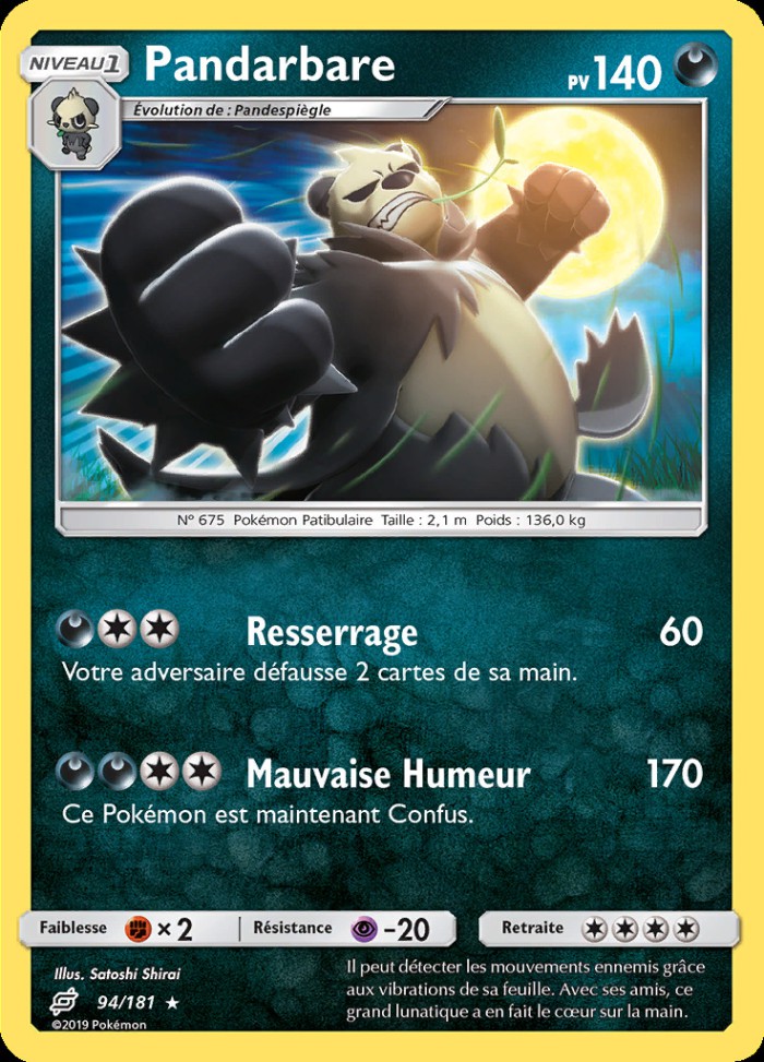 Carte Pokémon: Pandarbare