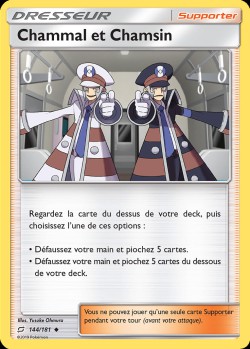 Carte Pokémon: Chammal et Chamsin