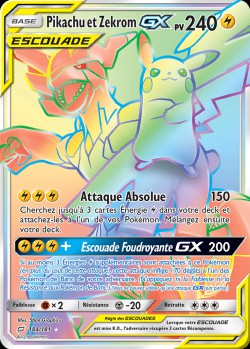 Carte Pokémon: Pikachu et Zekrom GX