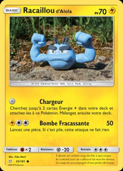 Carte Pokémon: Racaillou d'Alola