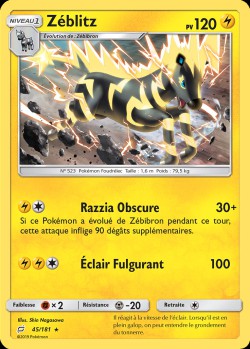 Carte Pokémon: Zéblitz