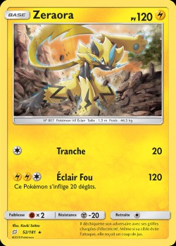 Carte Pokémon: Zeraora