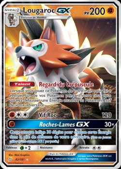 Carte Pokémon: Lougaroc GX