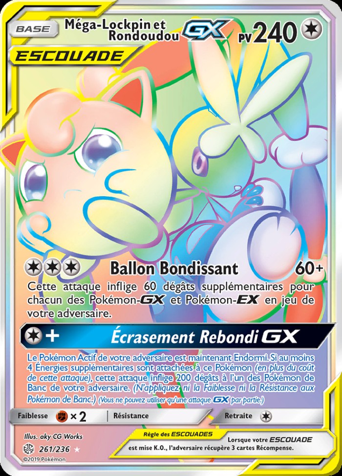 Carte Pokémon: Méga-Lockpin et Rondoudou GX