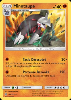 Carte Pokémon: Minotaupe