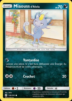 Carte Pokémon: Miaouss d'Alola