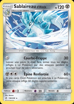 Carte Pokémon: Sablaireau d'Alola