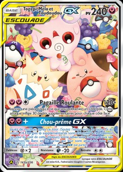 Carte Pokémon: Togepi, Mélo et Toudoudou GX