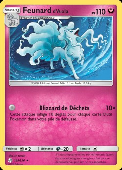 Carte Pokémon: Feunard d'Alola