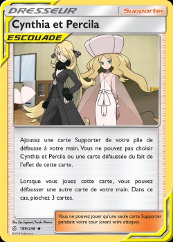 Carte Pokémon: Cynthia et Percila