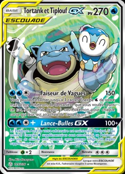 Carte Pokémon: Tortank et Tiplouf GX