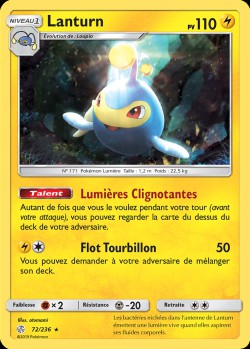 Carte Pokémon: Lanturn