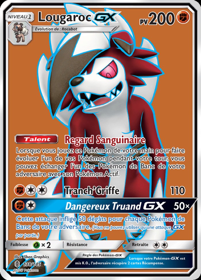 Carte Pokémon: Lougaroc GX