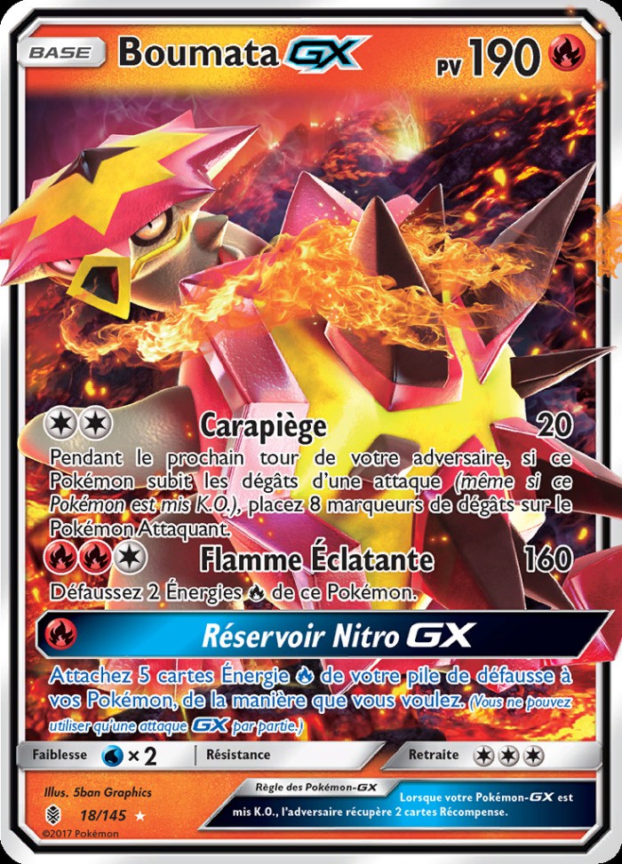 Carte Pokémon: Boumata GX