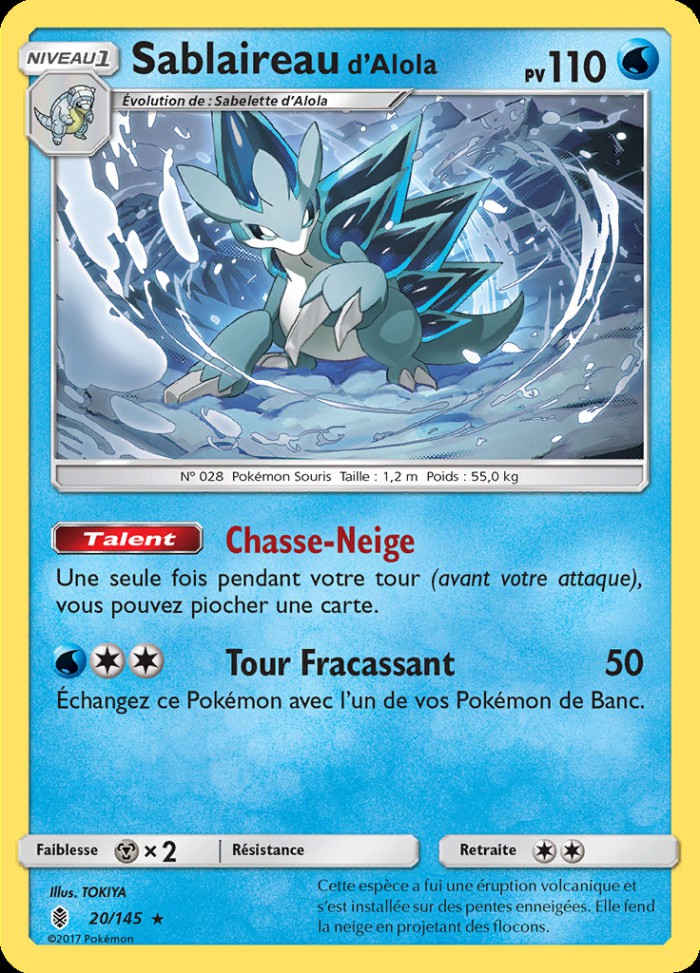 Carte Pokémon: Sablaireau d'Alola