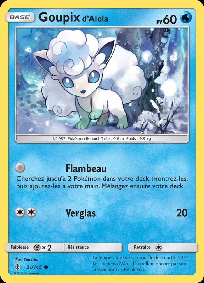 Carte Pokémon: Goupix d'Alola