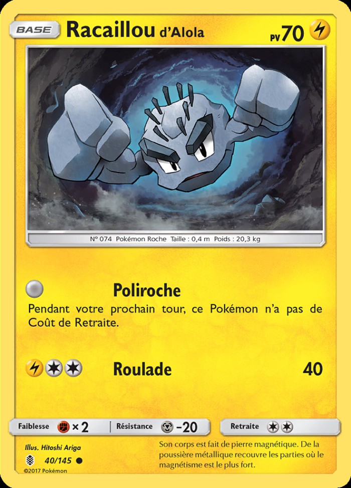 Carte Pokémon: Racaillou d'Alola