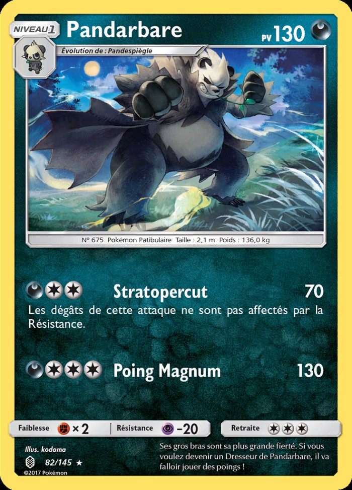 Carte Pokémon: Pandarbare