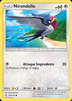 Carte Pokémon: Nirondelle