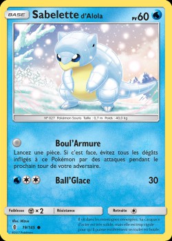 Carte Pokémon: Sabelette d'Alola