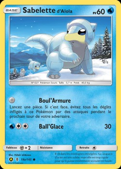 Carte Pokémon: Sabelette d'Alola