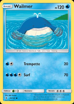 Carte Pokémon: Wailmer