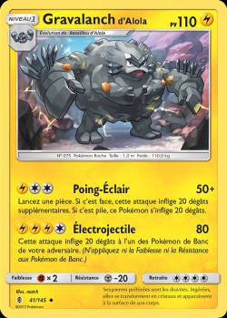 Carte Pokémon: Gravalanch d'Alola