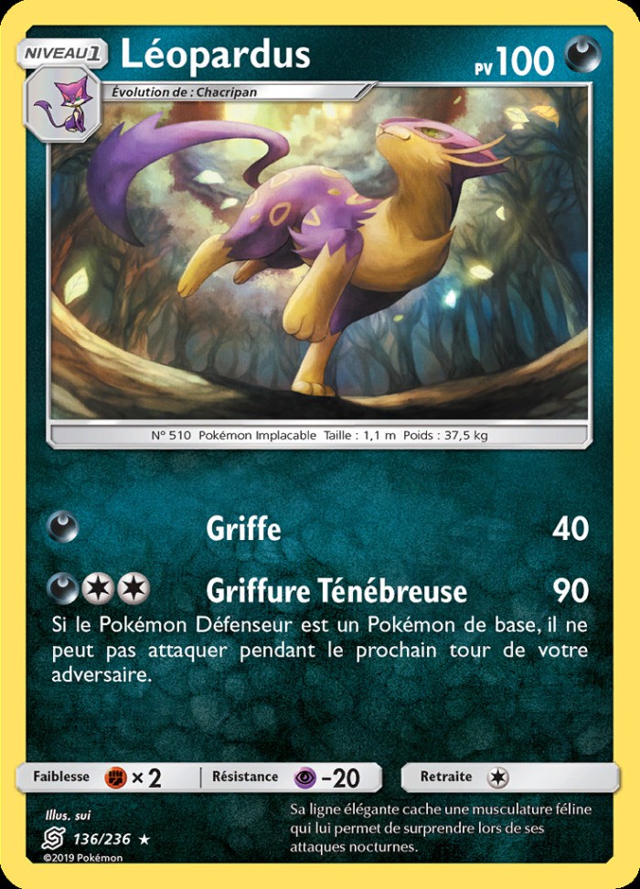 Carte Pokémon: Léopardus