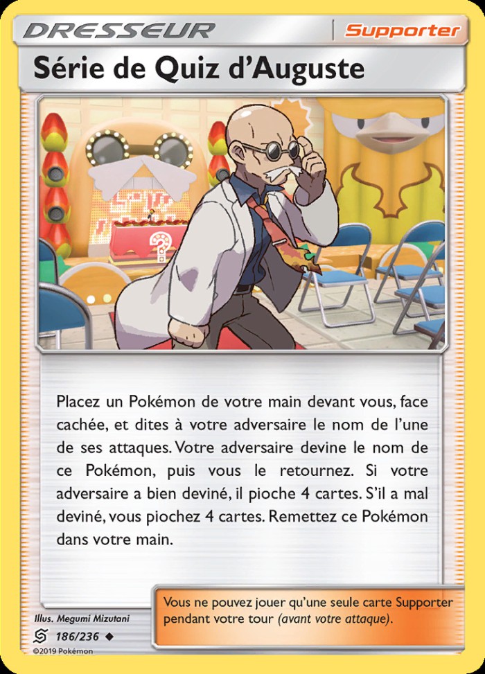 Carte Pokémon: Série de Quiz d'Auguste