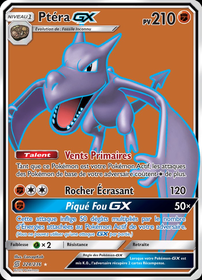 Carte Pokémon: Ptéra GX