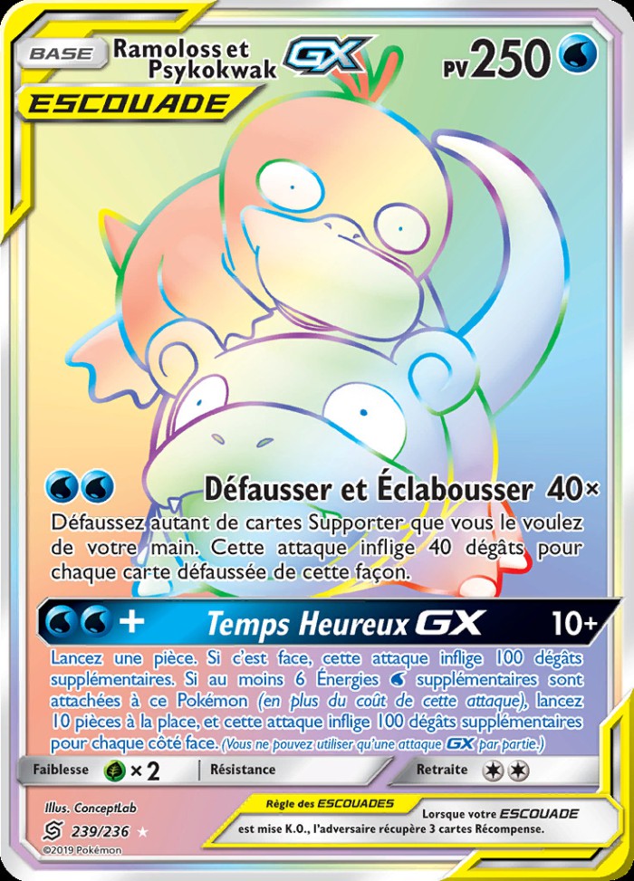 Carte Pokémon: Ramoloss et Psykokwak GX