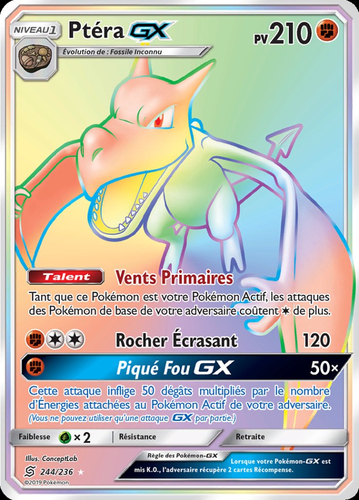 Carte Pokémon: Ptéra GX