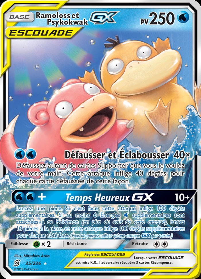 Carte Pokémon: Ramoloss et Psykokwak GX