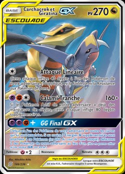 Carte Pokémon: Carchacrok et Giratina GX