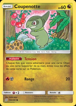 Carte Pokémon: Coupenotte