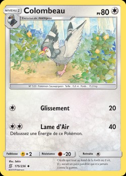 Carte Pokémon: Colombeau