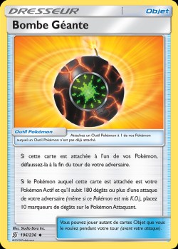 Carte Pokémon: Bombe Géante