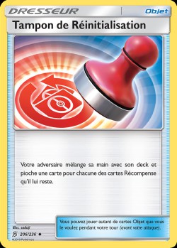 Carte Pokémon: Tampon de Réinitialisation