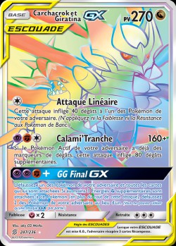 Carte Pokémon: Carchacrok et Giratina GX