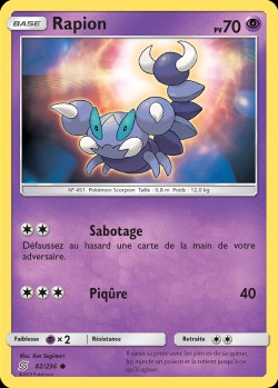 Carte Pokémon: Rapion