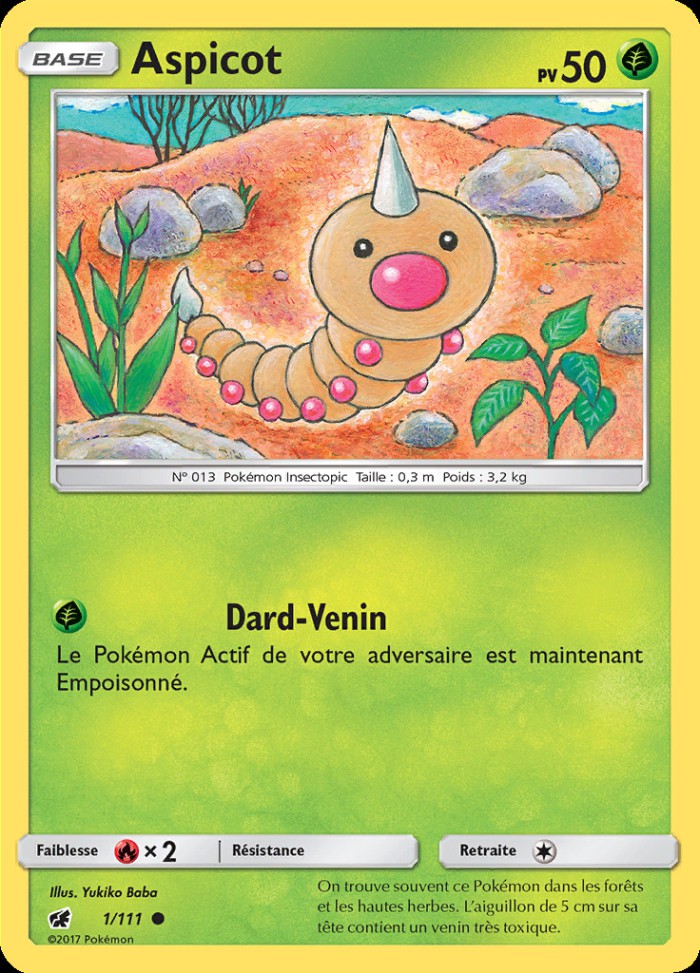 Carte Pokémon: Aspicot