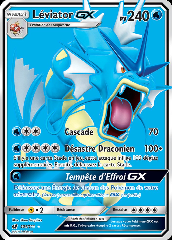 Carte Pokémon: Léviator GX