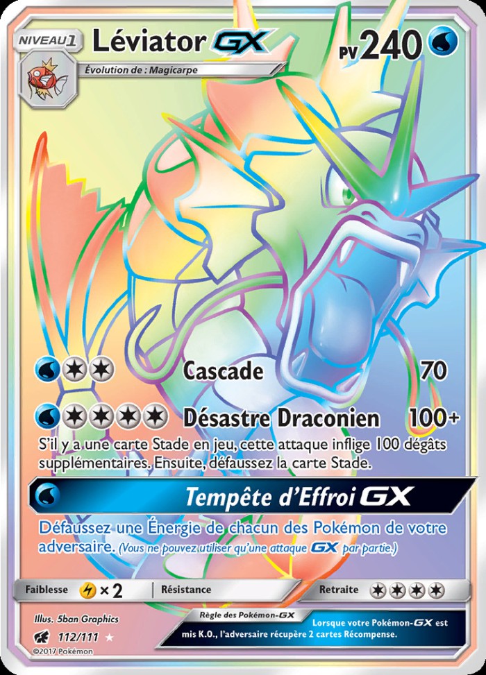 Carte Pokémon: Léviator GX