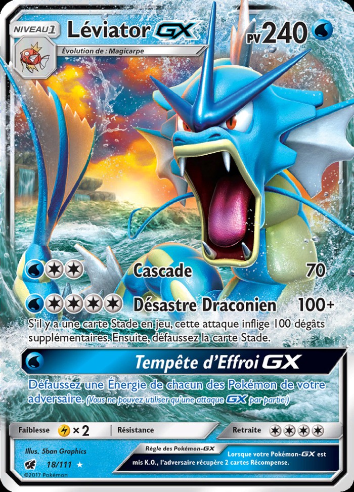 Carte Pokémon: Léviator GX