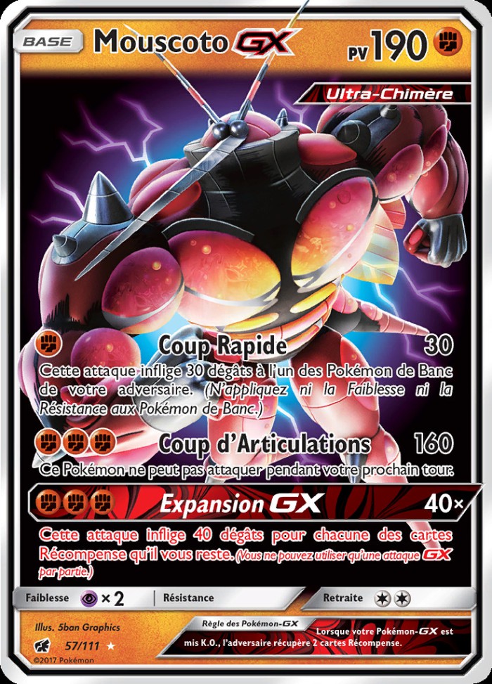 Carte Pokémon: Mouscoto GX